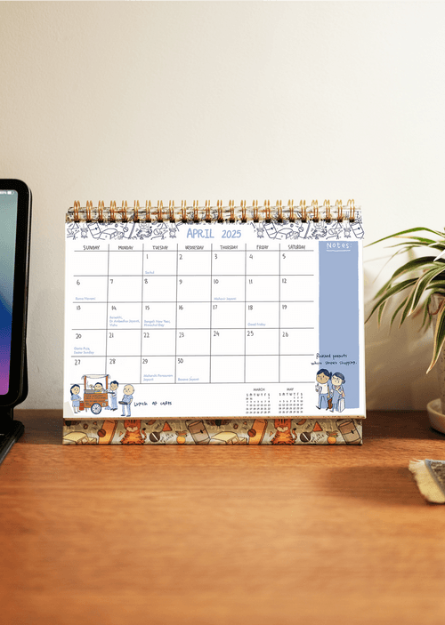 2025 Endearing Desk Calendar