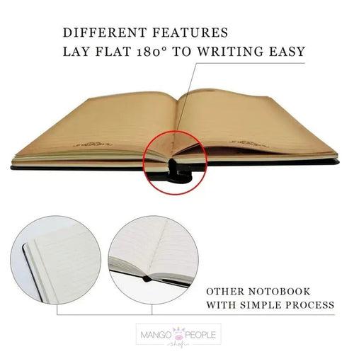 3D Embossed Elephant Vintage Leather Journal Writing Notebook with Pen Set