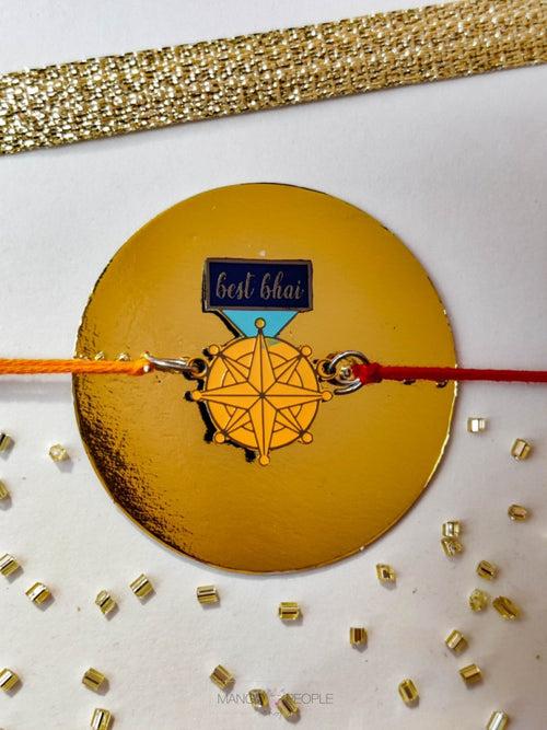 Best Bhai Medal Rakhi