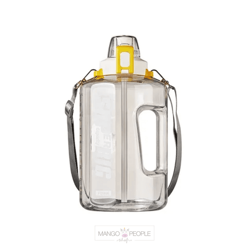 LARGE CAPACITY WATER JUG WITH STRAW AND TIME MARKER - 1500ML