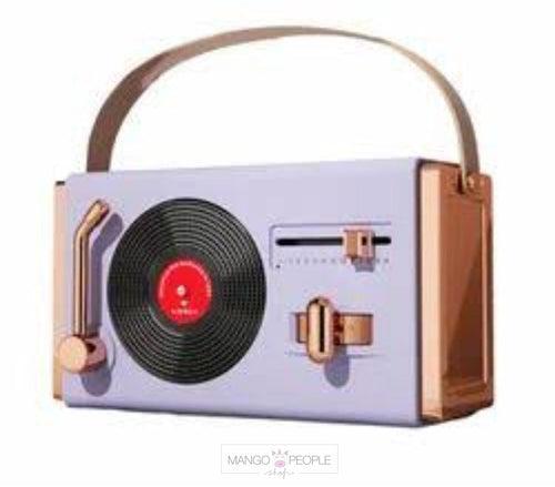 Retro Wireless Bluetooth Speaker With Classy Vinyl Record Player Style