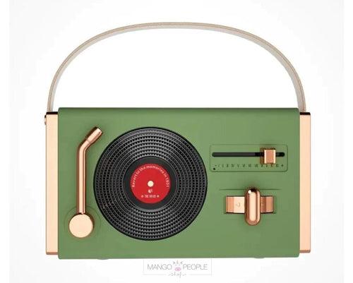 Retro Wireless Bluetooth Speaker With Classy Vinyl Record Player Style