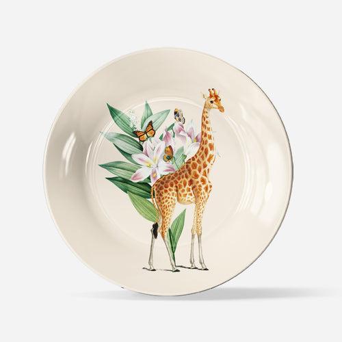 Giraffe Collage Wall Decor Plate