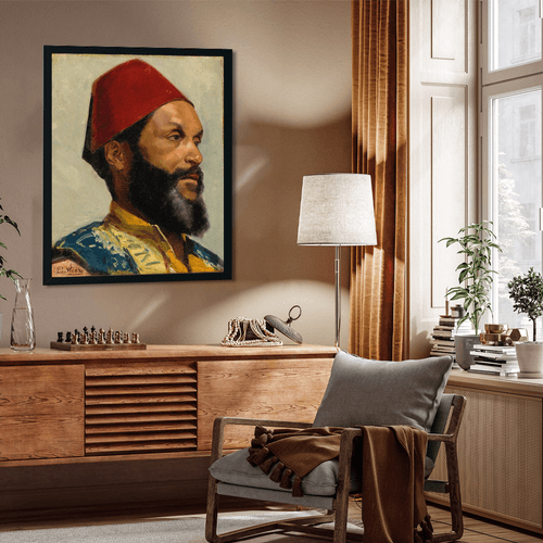Portrait of a Turkish Man Painting