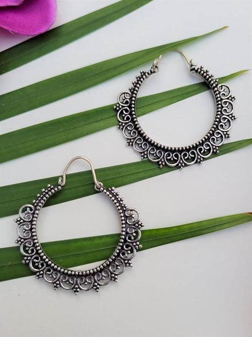 Silver Hoop Earrings