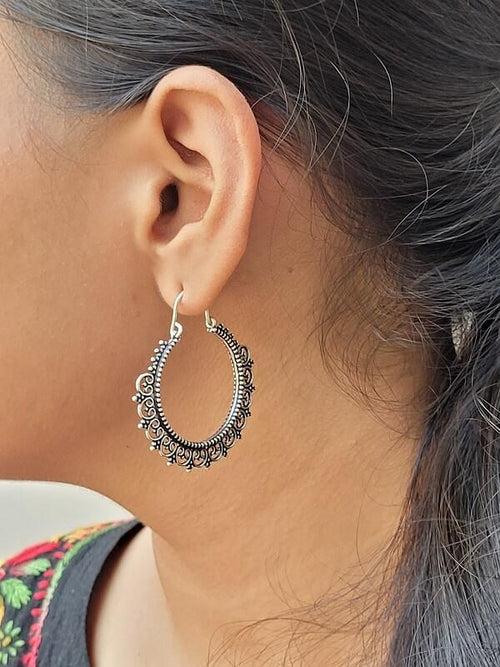 Silver Hoop Earrings