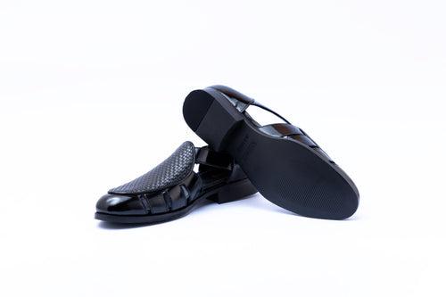 ETHNIC SANDALS-BLACK