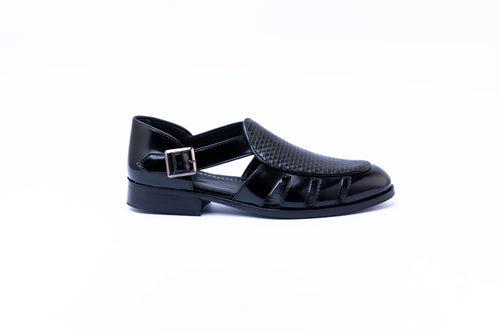 ETHNIC SANDALS-BLACK