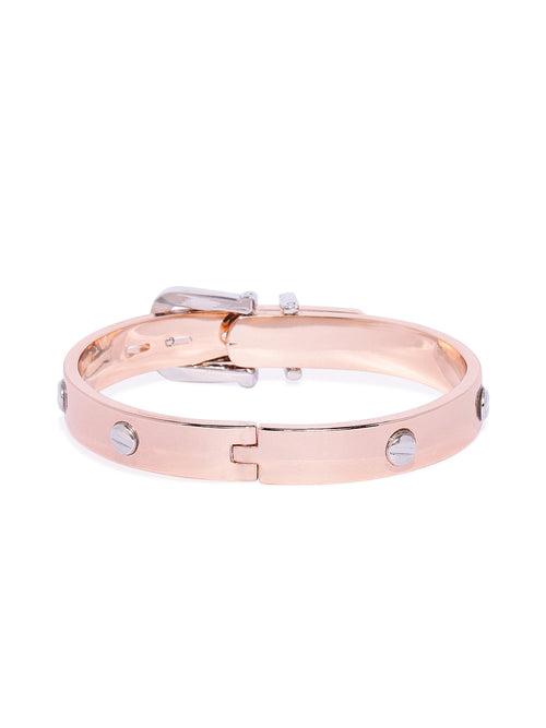 Arya Rose Gold Strap Bracelet