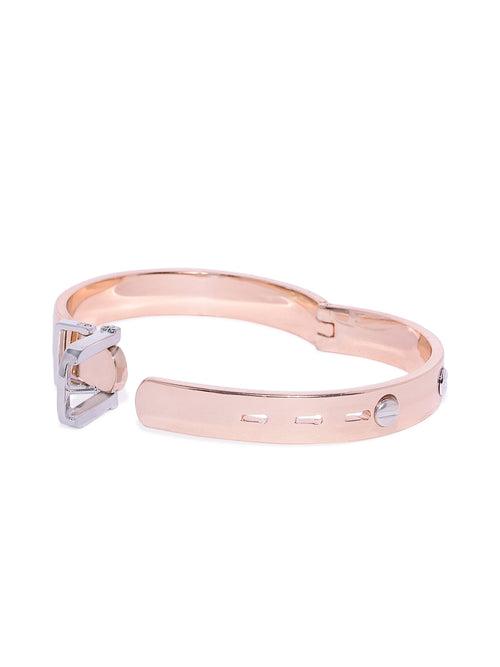 Arya Rose Gold Strap Bracelet