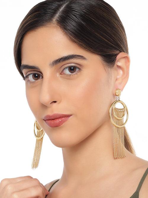 Circular Tassel Earrings