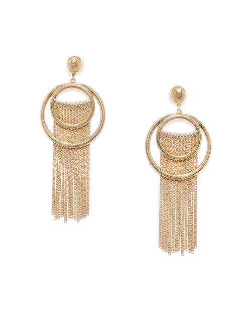 Circular Tassel Earrings