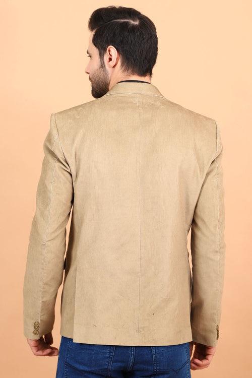 Corduroy Cotton Brown Blazer