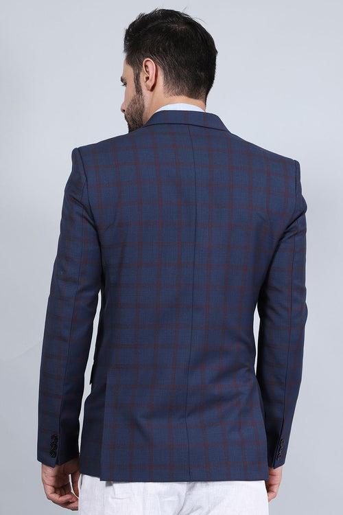 POLY VISCOSE (BY RAYMOND'S MILLS) Blue Blazer