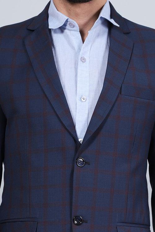 POLY VISCOSE (BY RAYMOND'S MILLS) Blue Blazer