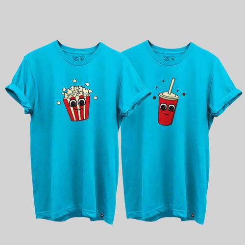 Popcorn And Soda Couple T-Shirt