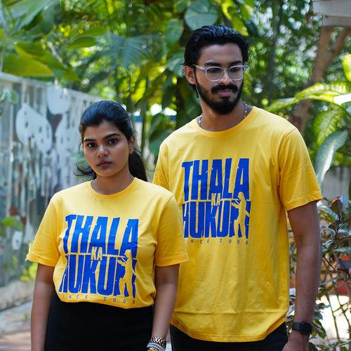 Thala Ka Hukum T-Shirt (Yellow Edition)