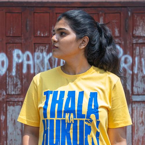 Thala Ka Hukum T-Shirt (Yellow Edition)