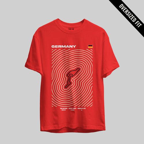 German Grand Prix Circuit Oversized T-Shirt