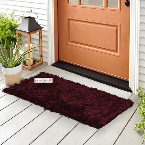 Madrid Shaggy Red Door Mat