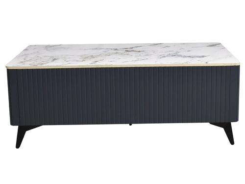 Steven Storage Coffee Table in Marble Top