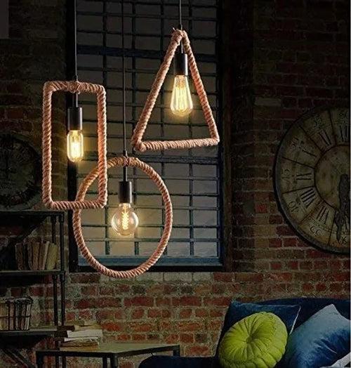 Elevation Cad Blocks 4 Shape Pendant hanging Lamp