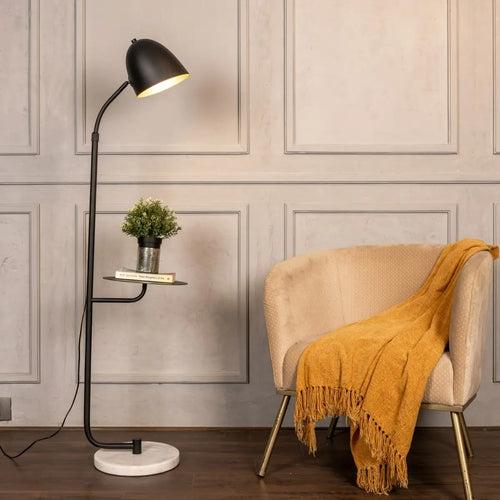 Early Settler In My Mind (Black) Marble Floor Lamp