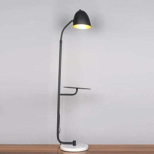 Early Settler In My Mind (Black) Marble Floor Lamp