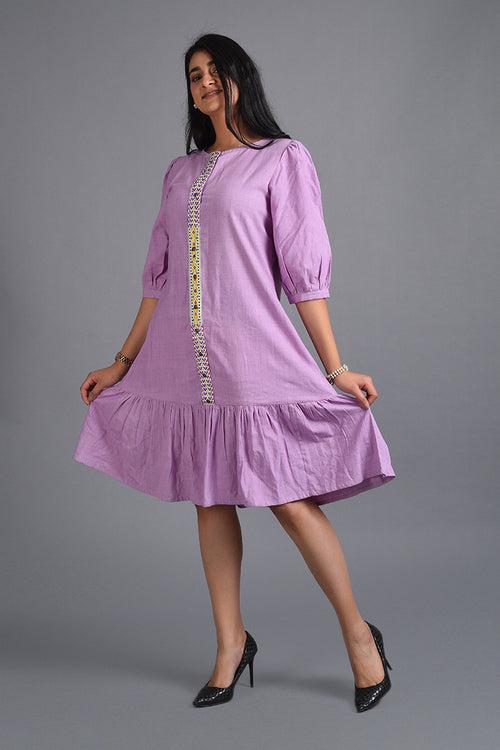 Frills Handloom Dress