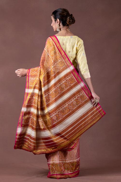 Cotton Tissue Patola Saree