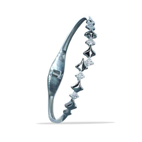 Taraash 925 Sterling Silver Cz Bangle For Women