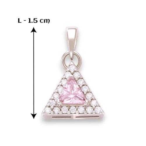 Taraash 925 Sterling Silver Triangle Pendant For Women