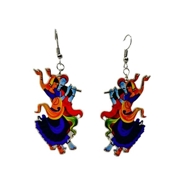 Sparkling Glam - Navaratri Earrings: NER008