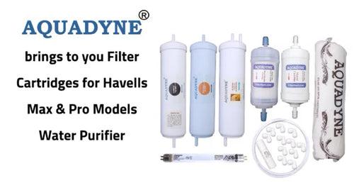 Aquadyne's RO Service Kit for Havells Max & Pro Model Water Purifier with Installation guide and Youtube video installation support, 1- Piece, White