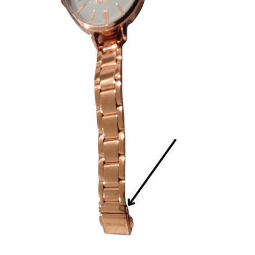 Sleek Metallic Rosegold Watch- Sample