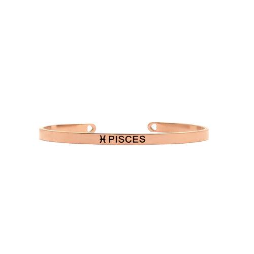 Pisces Rosegold Zodiac Band