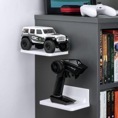 Screwless Xtra-Wide Floating Shelf (200) w/ Cable Access for Cameras, Baby Monitors, Plants & More (172mm / 6.7” x 105mm / 4.1”)