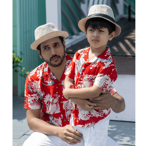 Summer Shirt | Funky Monkey Red