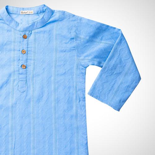 Cotton Kurta for Boys, Men | Colour Pop, Powder Blue