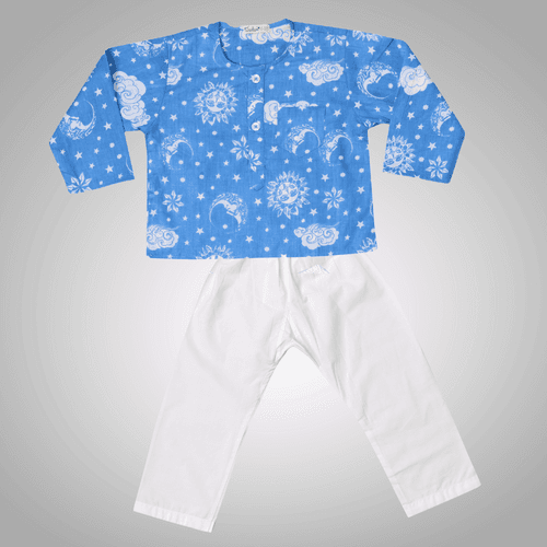 Cotton Night Wear for Kids | Nayantaara Blue