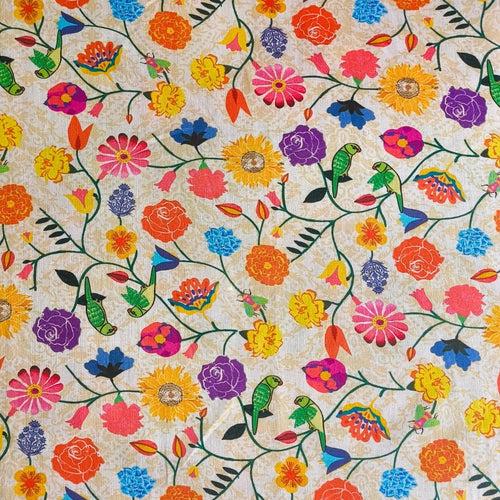 Cotton Malmal Fabric | Phool