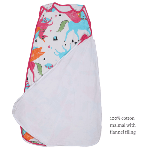 Baby Sleeping Bag | Cotton Malmal | Flying Unicorn