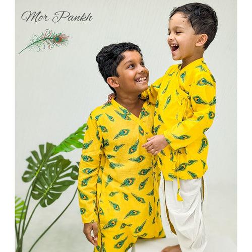 Angrakha Kurta for Boys & Men | Mor Pankh