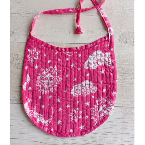 Malmal Cotton Bib - Nayantaara Pink