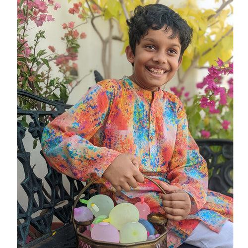 Malmal Kurta for Boys, Men | Holi Trance