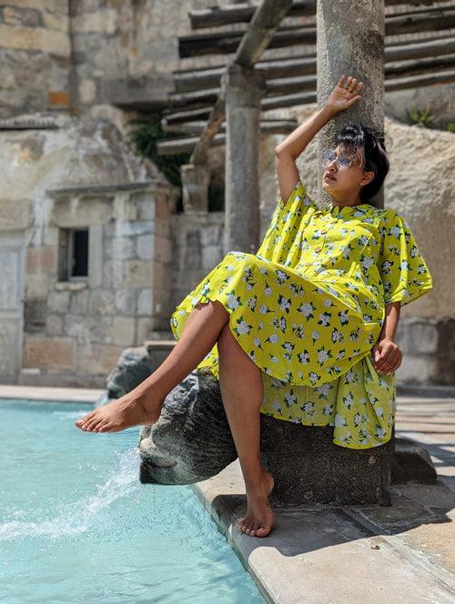 Malmal Kaftan - Neon Jasmine