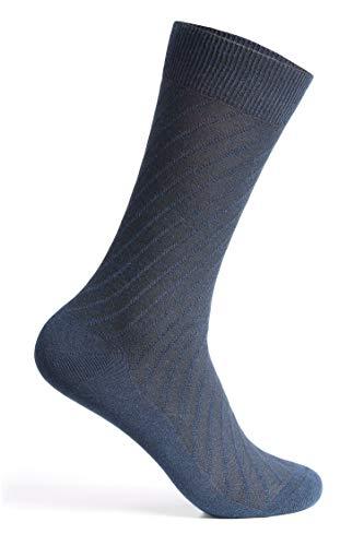 Supersox Men's Combed Cotton Self Structure Design Regular Length Socks (Pack Of 5)