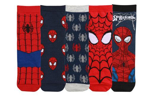 Supersox Disney Spiderman Ankle Length Socks for Men's Pack of 5