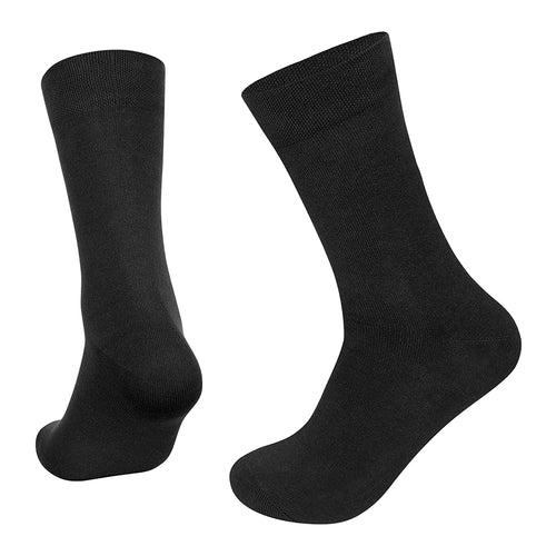 Supersox Men's Office Wear Compact Combed Cotton Regular Length Black Color Socks ( Free Size) - Pack of 3