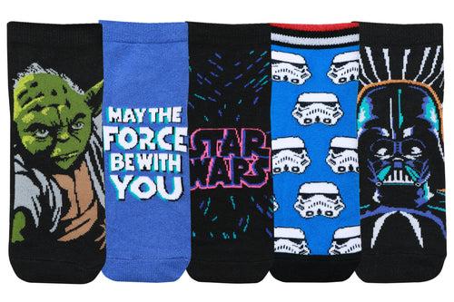 Supersox Disney Star Wars Ankle Length Socks for Kids Pack of 5